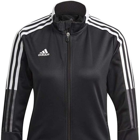 🤍🖤adidas Tiro21 Track Jacket Women’s -Black/White- L-NWT - Picture 3 of 15